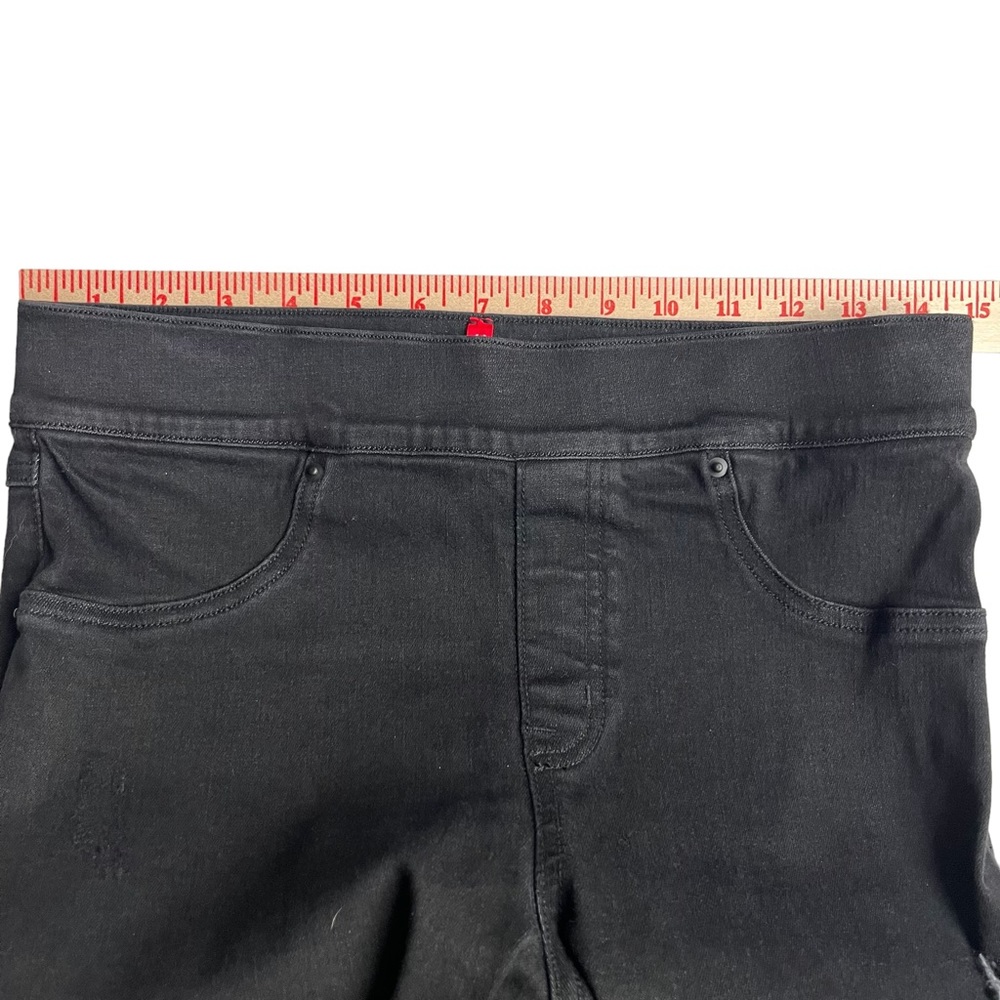 Spanx Distressed Skinny Jeans Women's S High Rise Stretch Denim Raw Hem 20213R - Picture 7 of 15